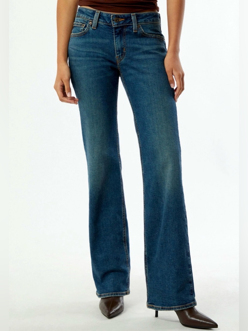 Levi’s Superlow Bootcut Jeans NWOT 29x32 Sweep Down/Dark Indigo